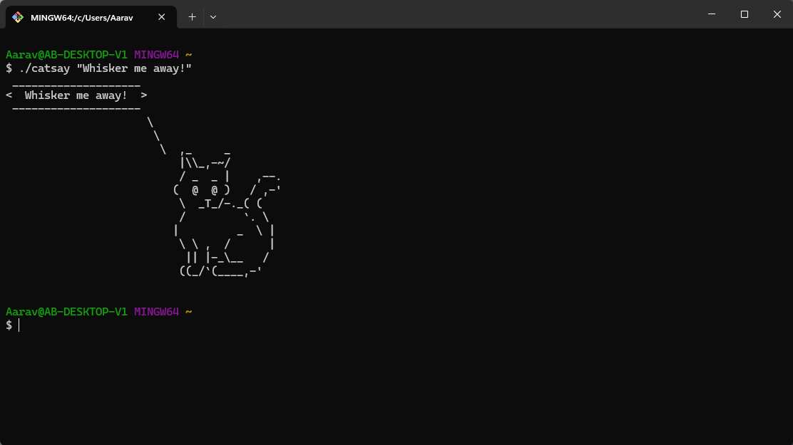 Catsay Windows Screenshot