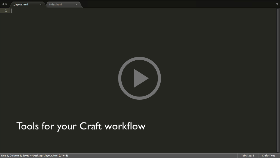 Craft-Twig Demo Video