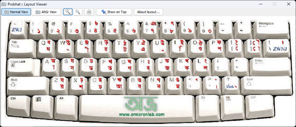 Probhat Keyboard Layout