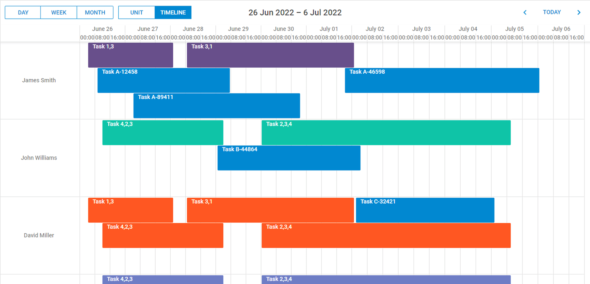 DHTMLX Scheduler with React Demo