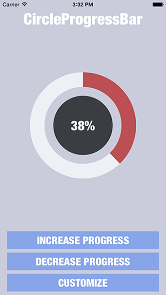 CircleProgressBar Screenshot-iOS-Example