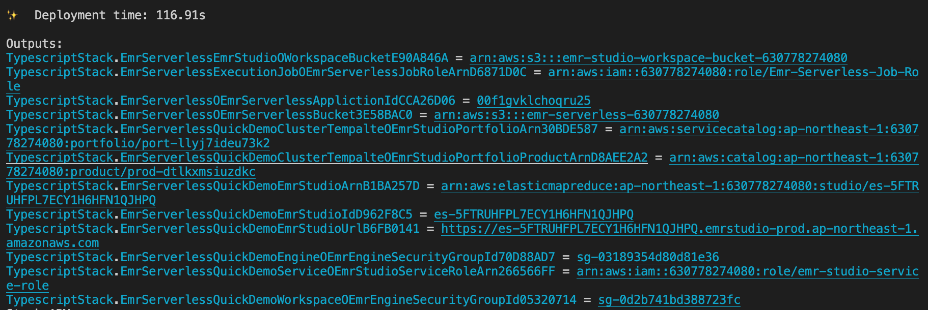 cfn outputs