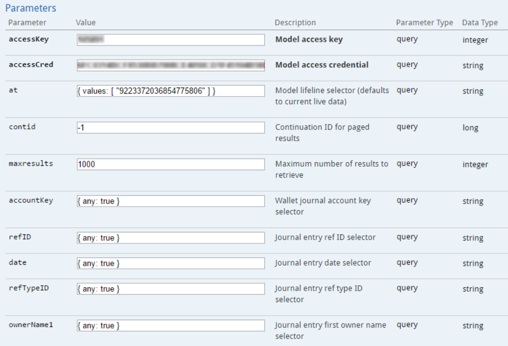 EveKit Model API Sample