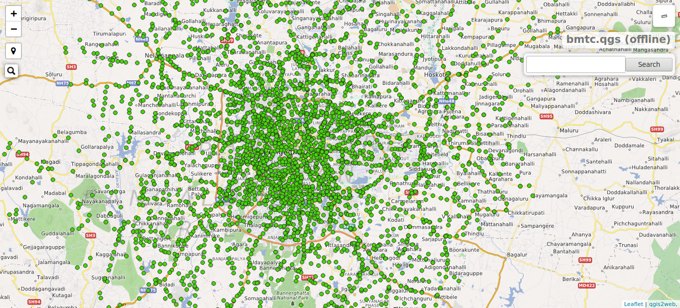 BMTC-Netowork Map