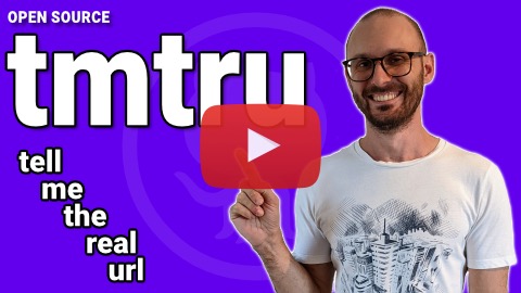 tmtru, a simple databaseless url shortner on YouTube