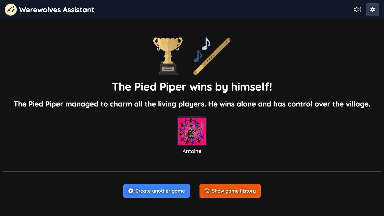 Game won by Pied Piper