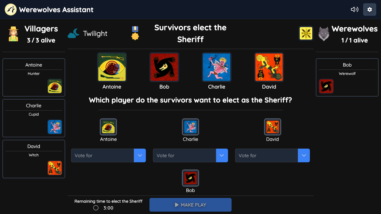 Survivors elect the Sheriff Playground