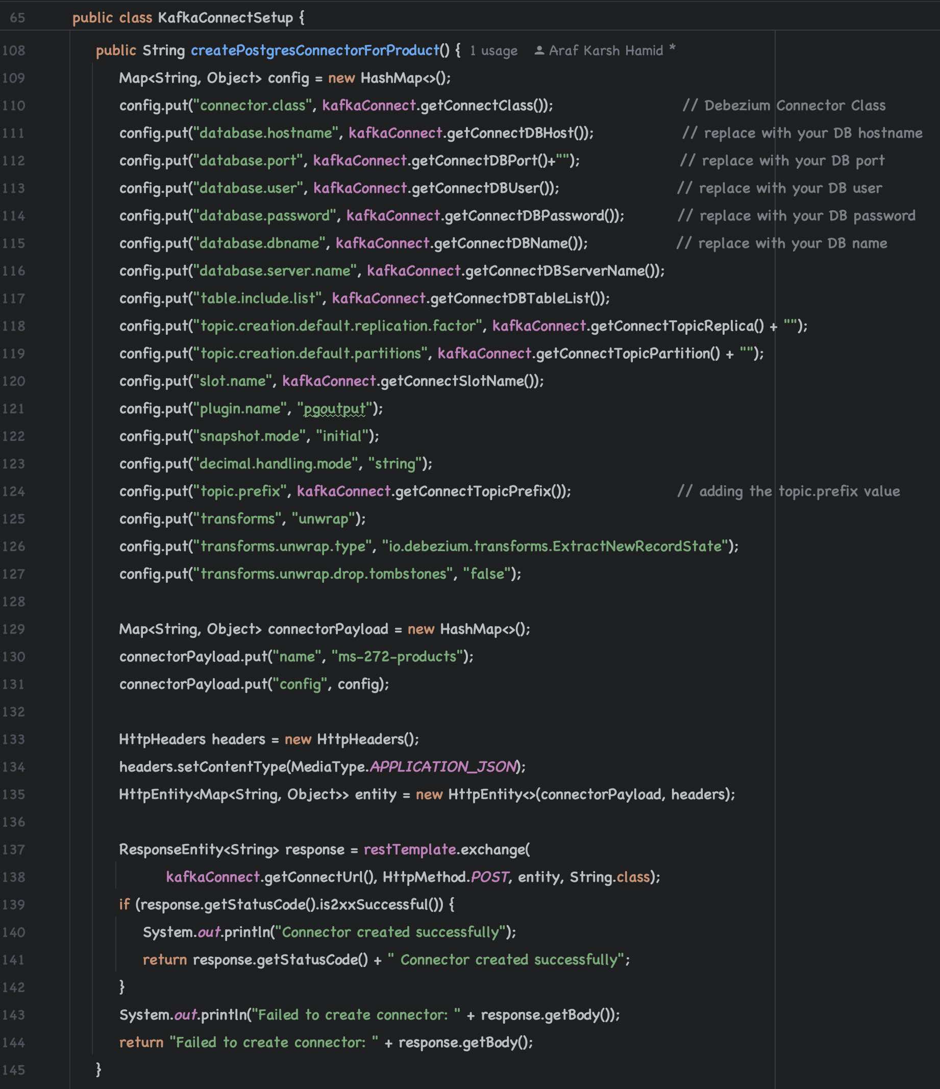 Kafka Connect-Setup