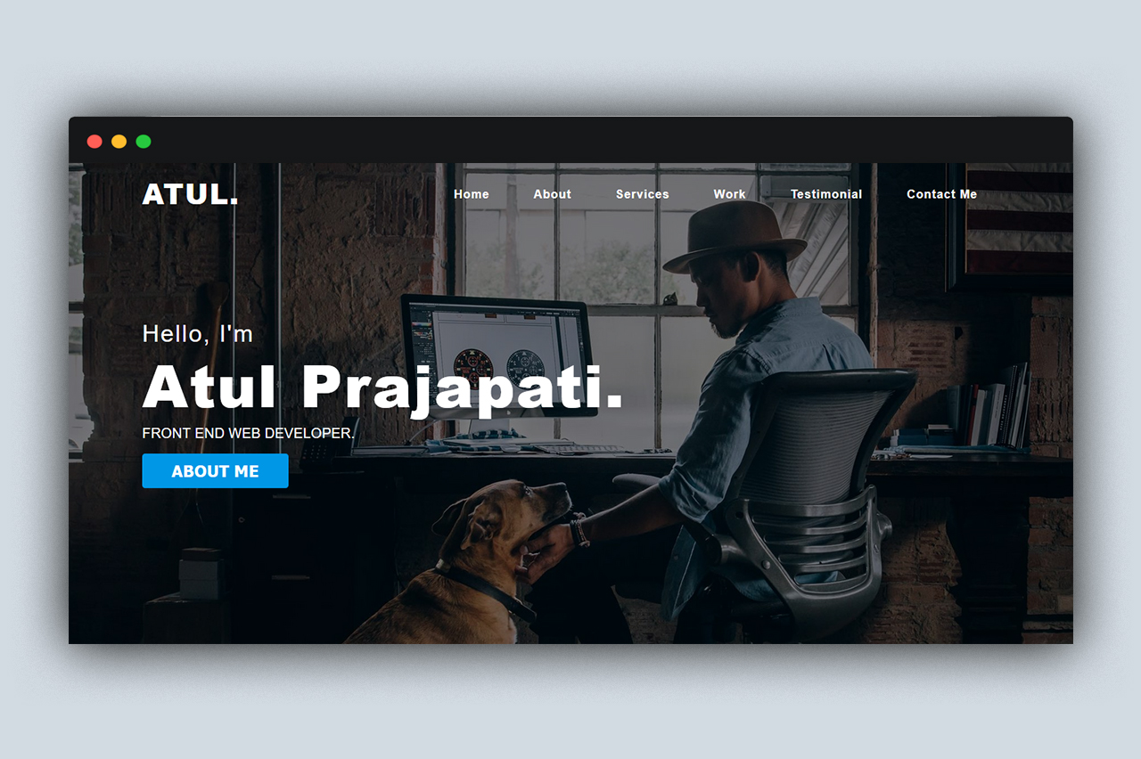 Atul - Portfolio site template