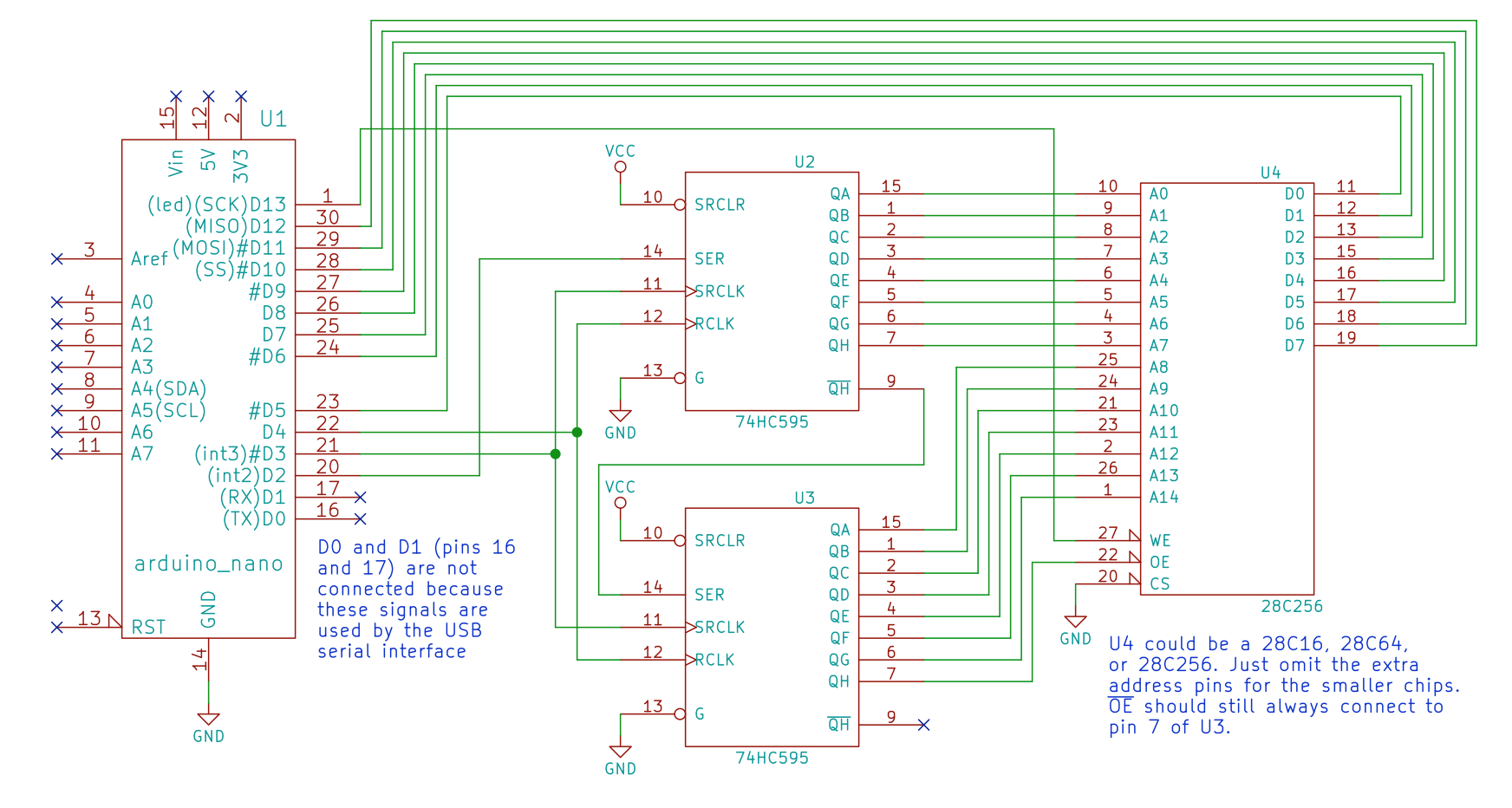 Schematic of EEPROM programmer