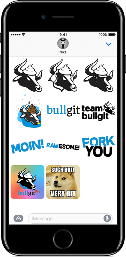 bullgit stickers