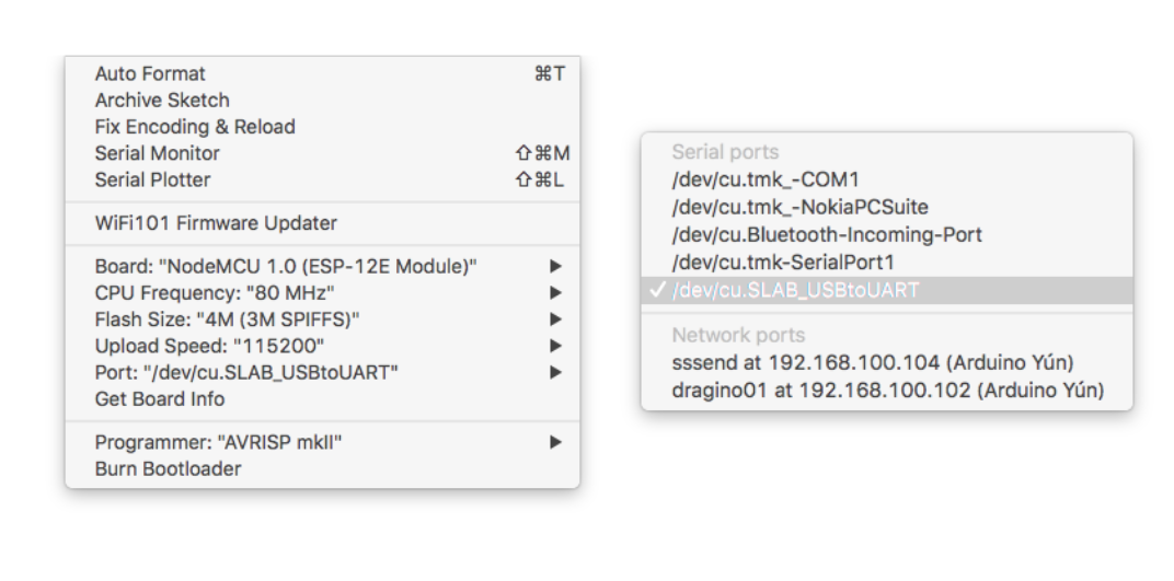 Arduino Settings