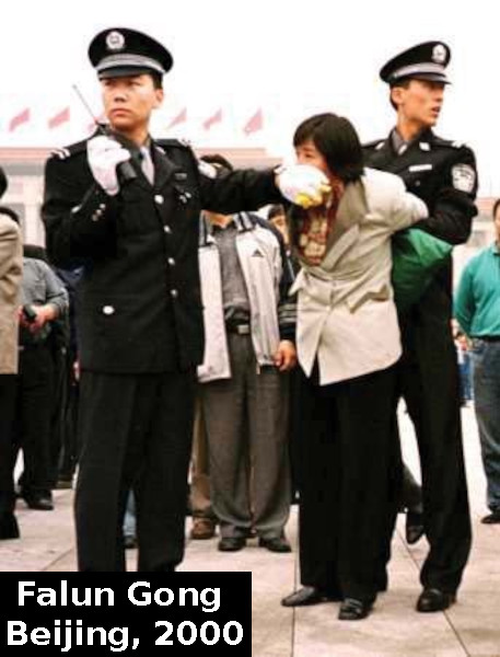 Falun Gong lady silenced