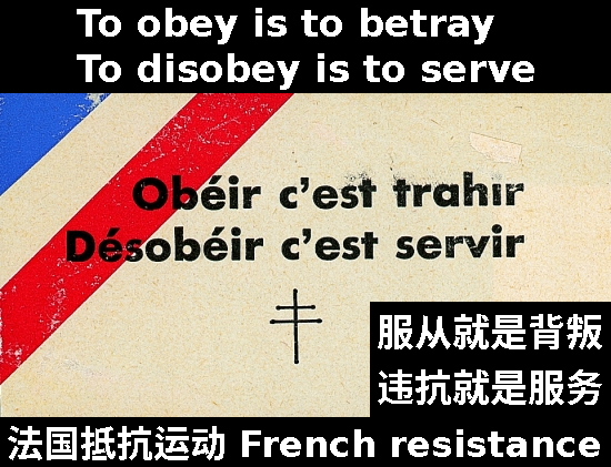 To obey is to betray