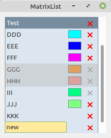 matrixlist