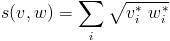 Bhattacharyya coefficient