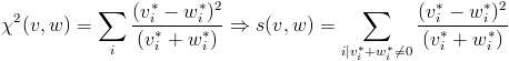 Chi square distance