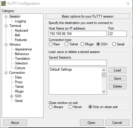 [PuTTy Terminal]