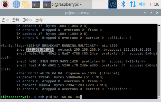 [Raspberry Pi OS Terminal IP Address]