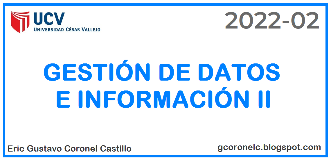 GESTIÓN DE DATOS E INFORMACIÓN II