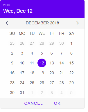 Screenshot of smart-calendar, using the Material theme