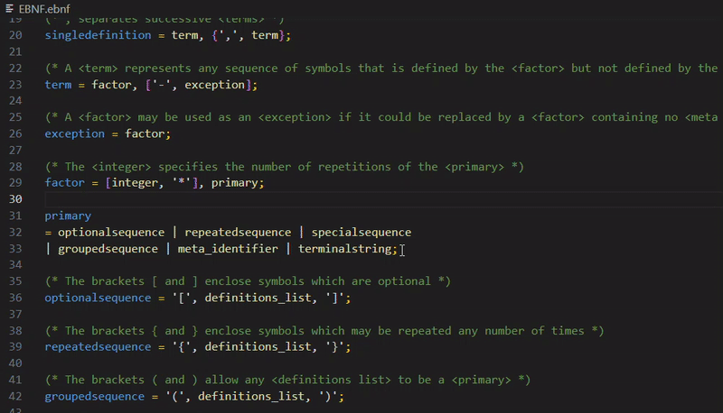 Commenting blocks of code