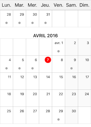 Month Planner View