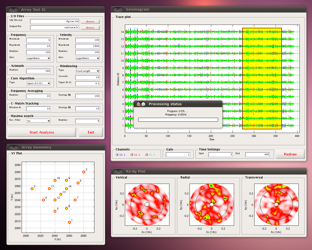 Three-components High-Resolution FK Analysis (Version 2.0)