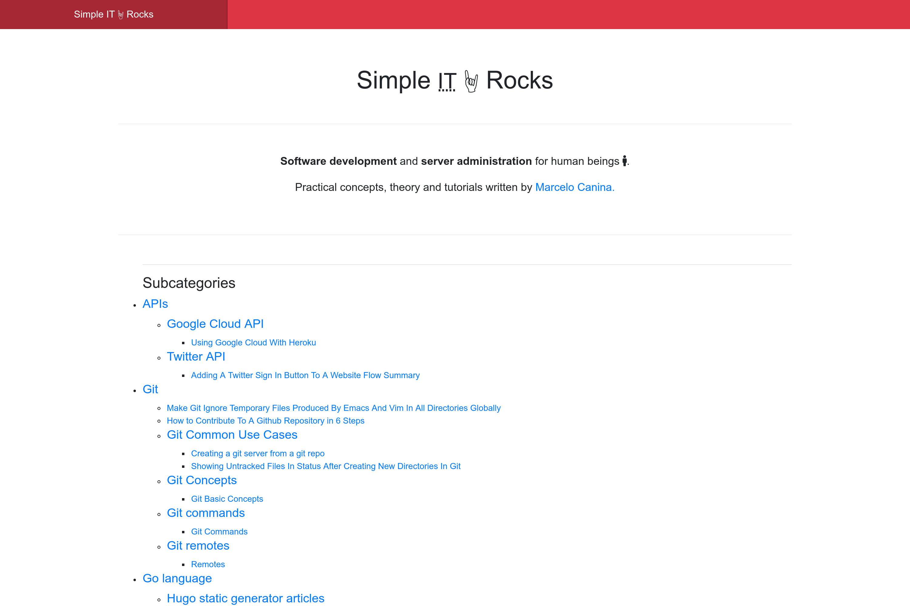 SimpleIT Hugo Theme screenshot