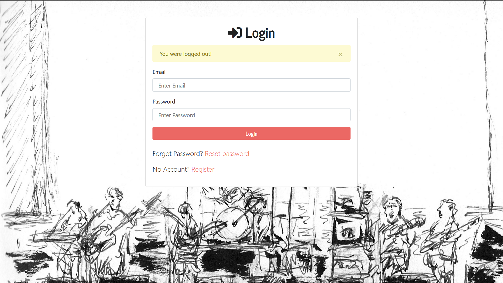 Logout-screen