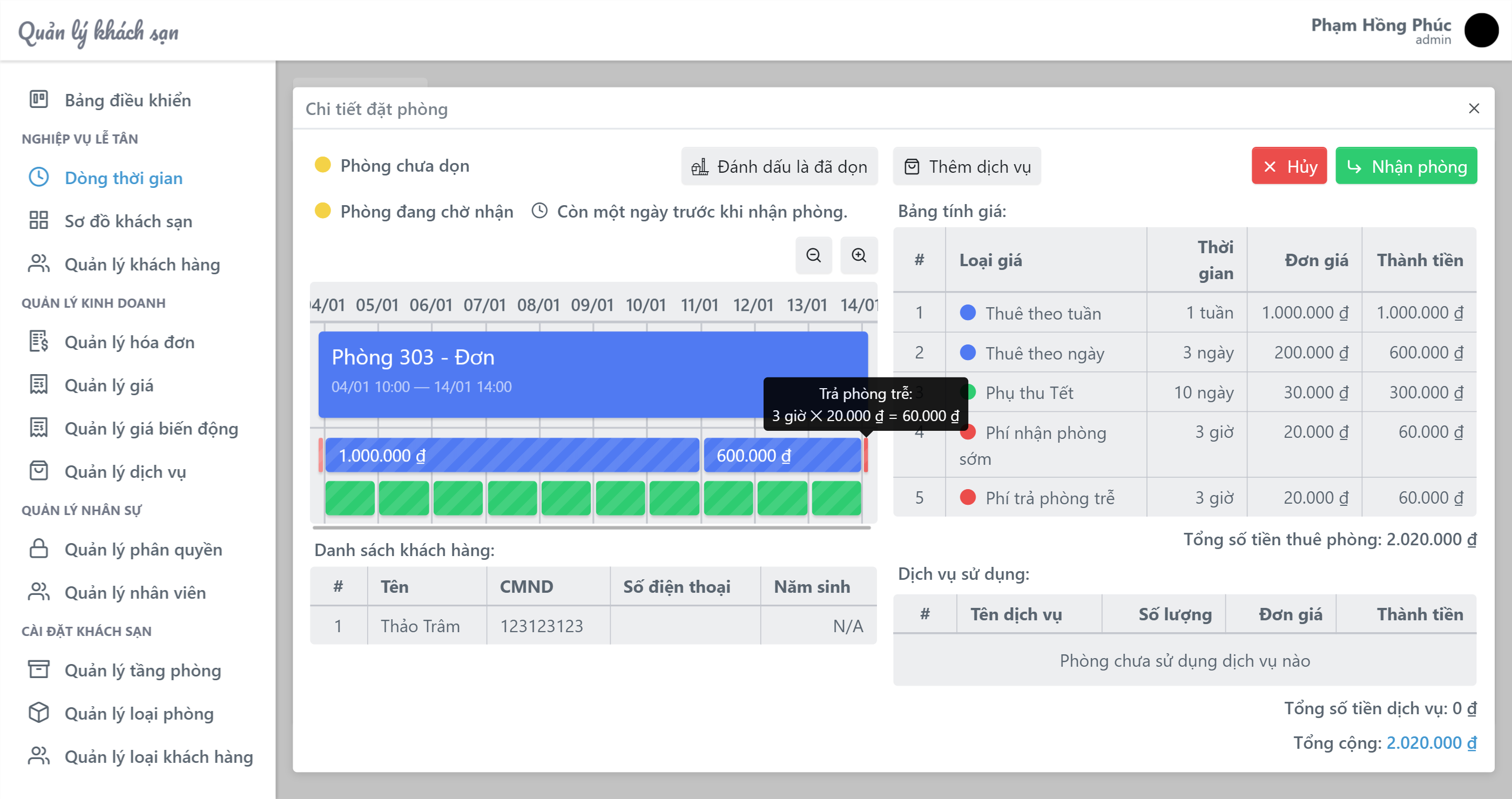 Booking Detail Screen