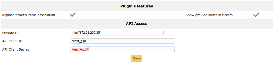 Prelude plugin empty configuration