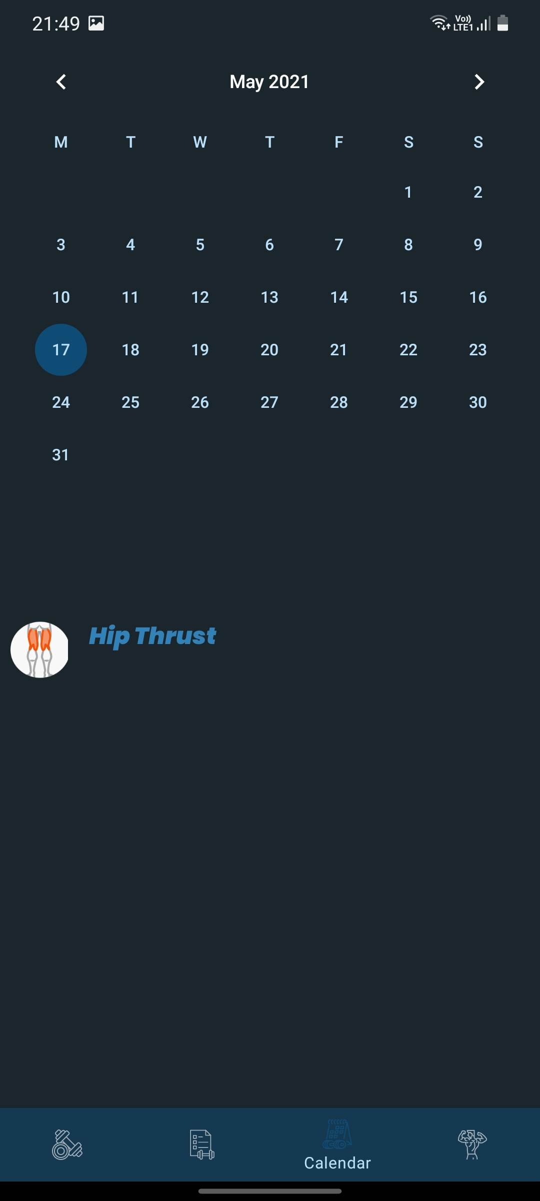 Calendar view