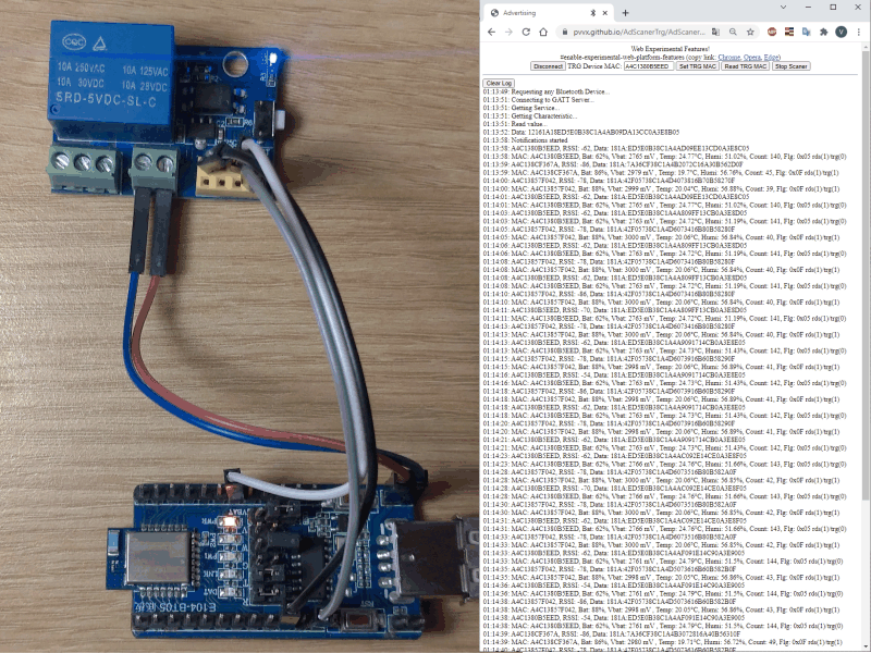 Implementation on E104-BT05-TB and ESP01Relay