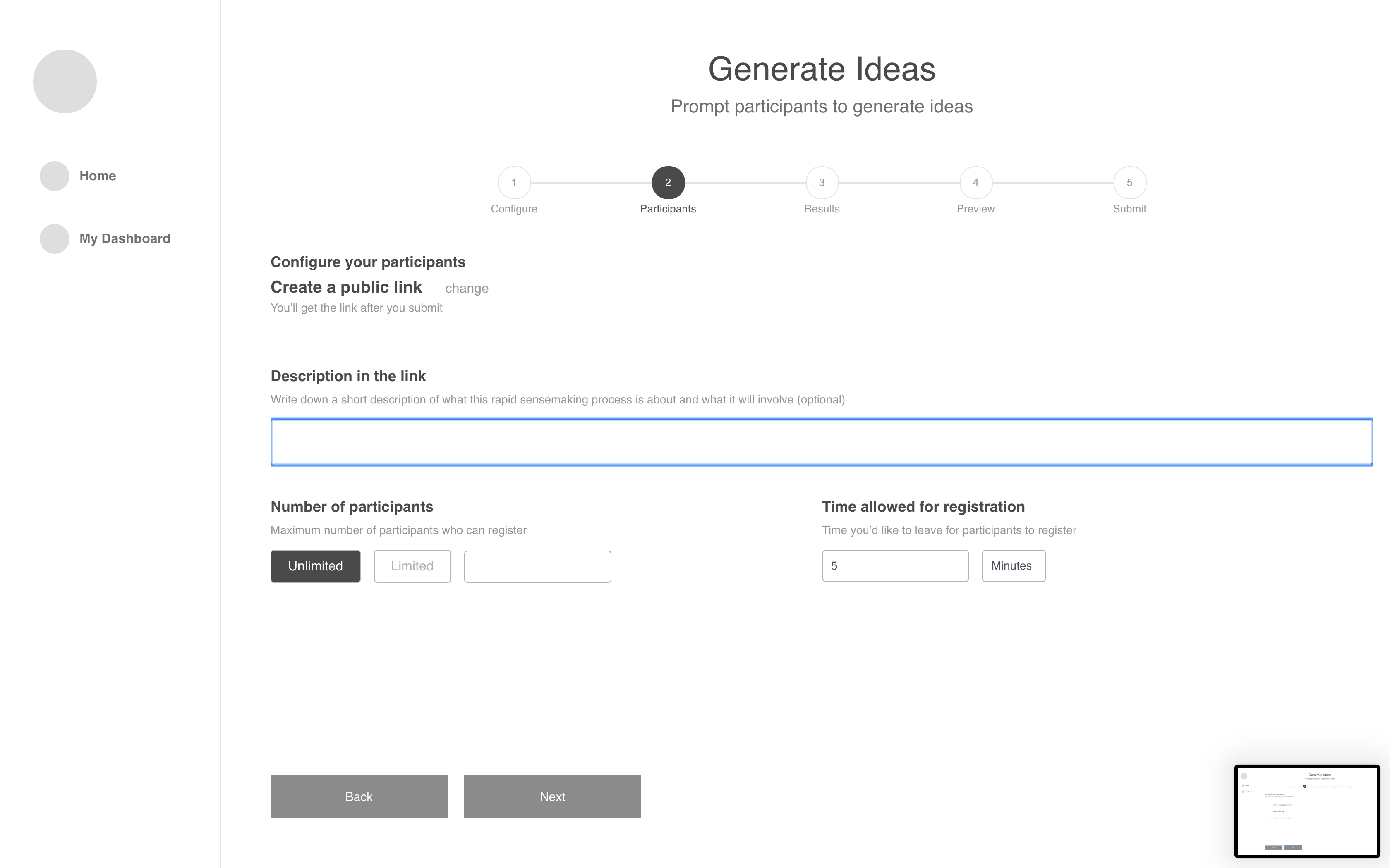 cosense app screen for configuring public link