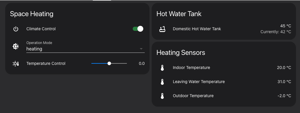 Daikin Altherma space heating and domestic hot water