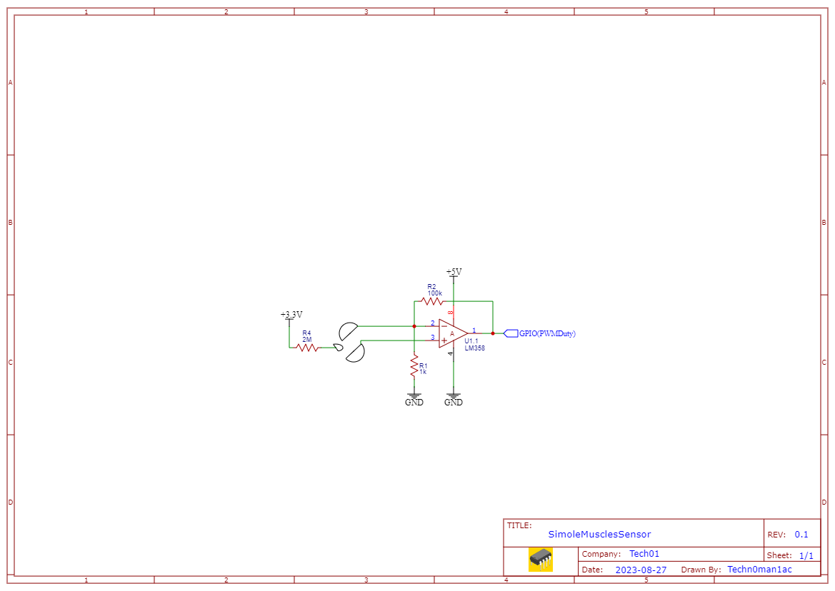 Schematic SimoleMusclesSensor