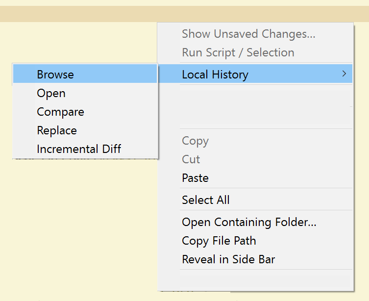 Context Menu