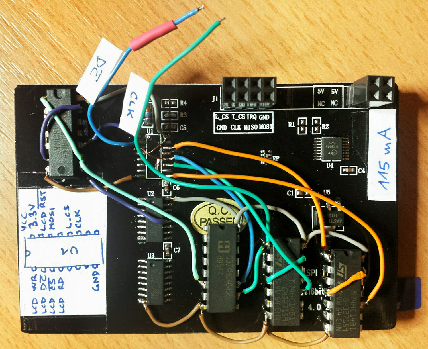 3.5" KeDei LCD module hacked - with propagation delay compensation