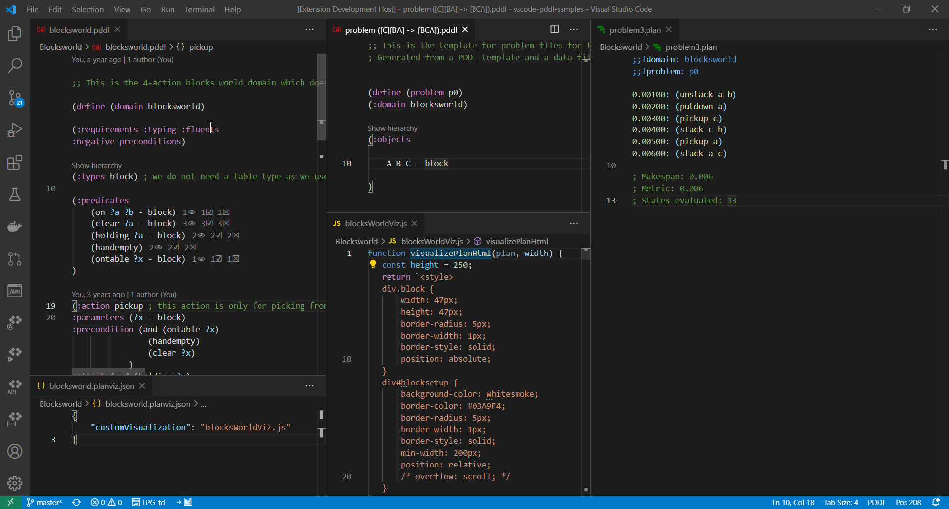 Plan visualization in VS Code