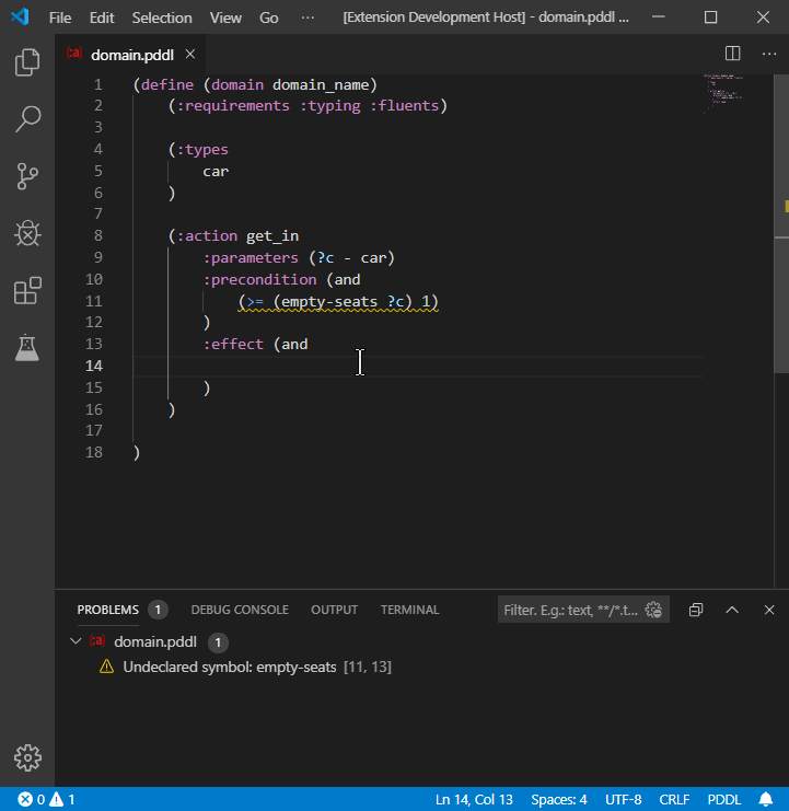 Undeclared predicates/functions code action