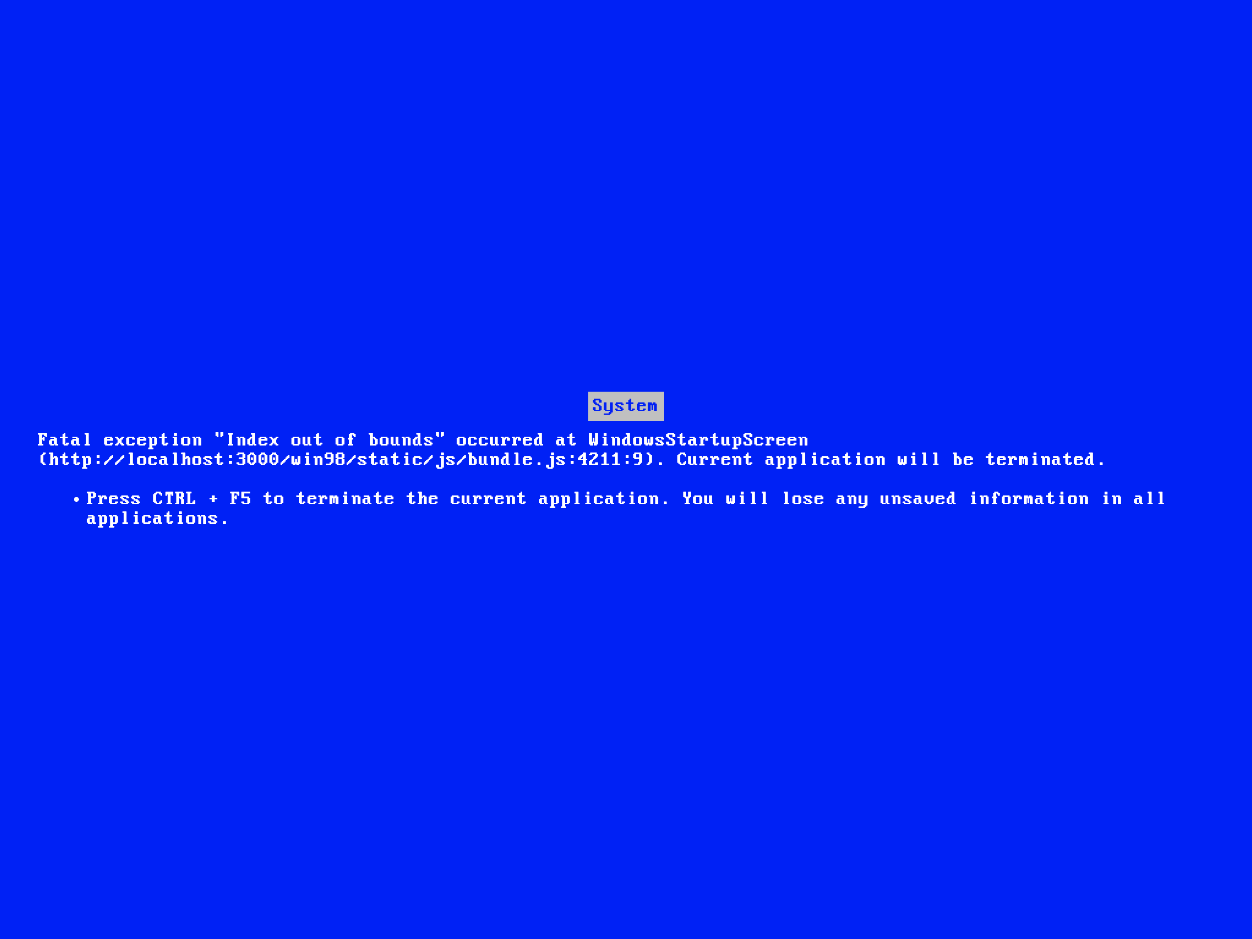 Blue Screen